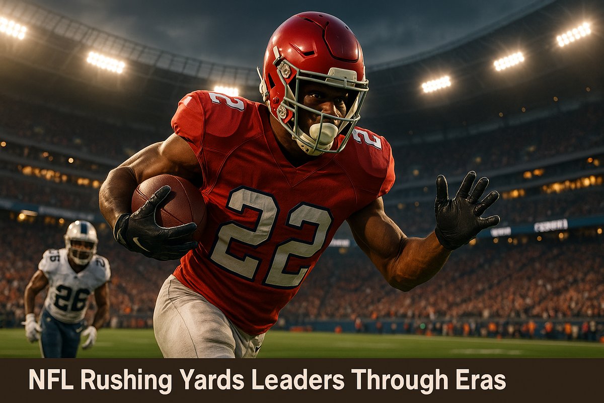 NFL Rushing Yards Leaders Through Eras