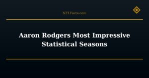 Aaron Rodgers Most Impressive Statistical Seasons