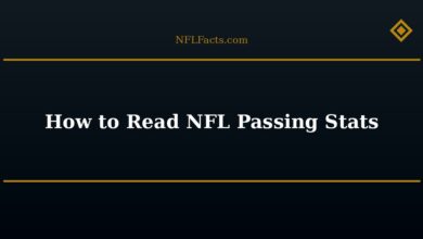 How to Read NFL Passing Stats