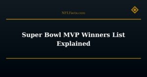 Super Bowl MVP Winners List Explained