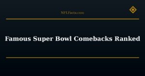 Famous Super Bowl Comebacks Ranked