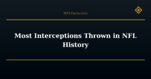 Most Interceptions Thrown in NFL History